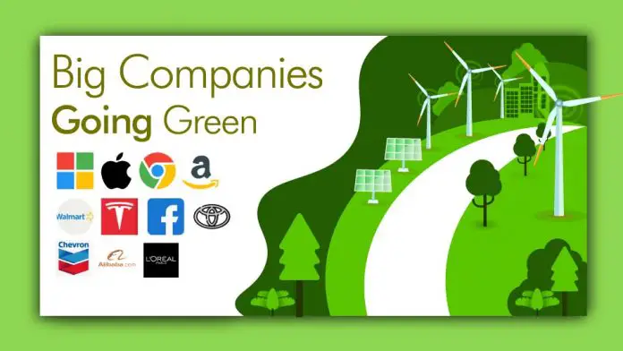 Big Companies Going Green