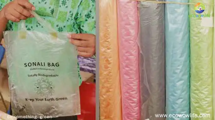 Bioplastic jute poly bag The Plastic Bag that Decomposes