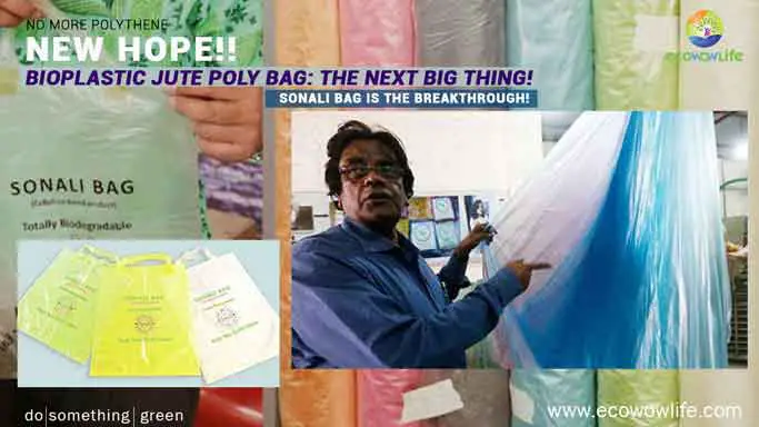 Bioplastic jute poly bag