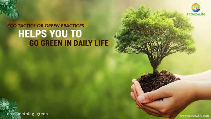 Eco tactics : Green practices helps you to go green