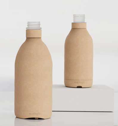 Examples of Biodegradable Packaging Ecologic- Paper Bottles