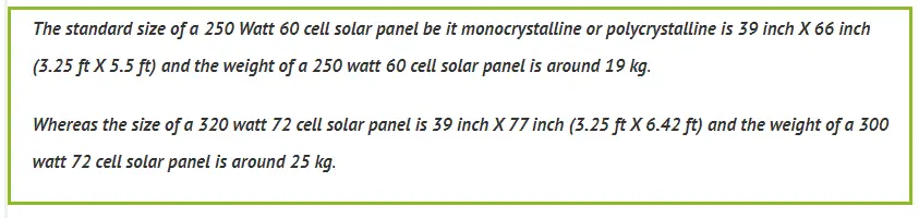 How much does a solar panel weigh?