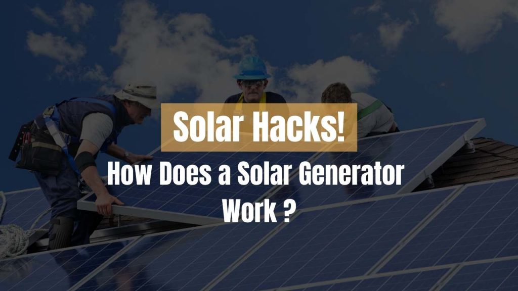 How Does a Solar Generator Work