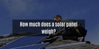 How much does a solar panel weigh